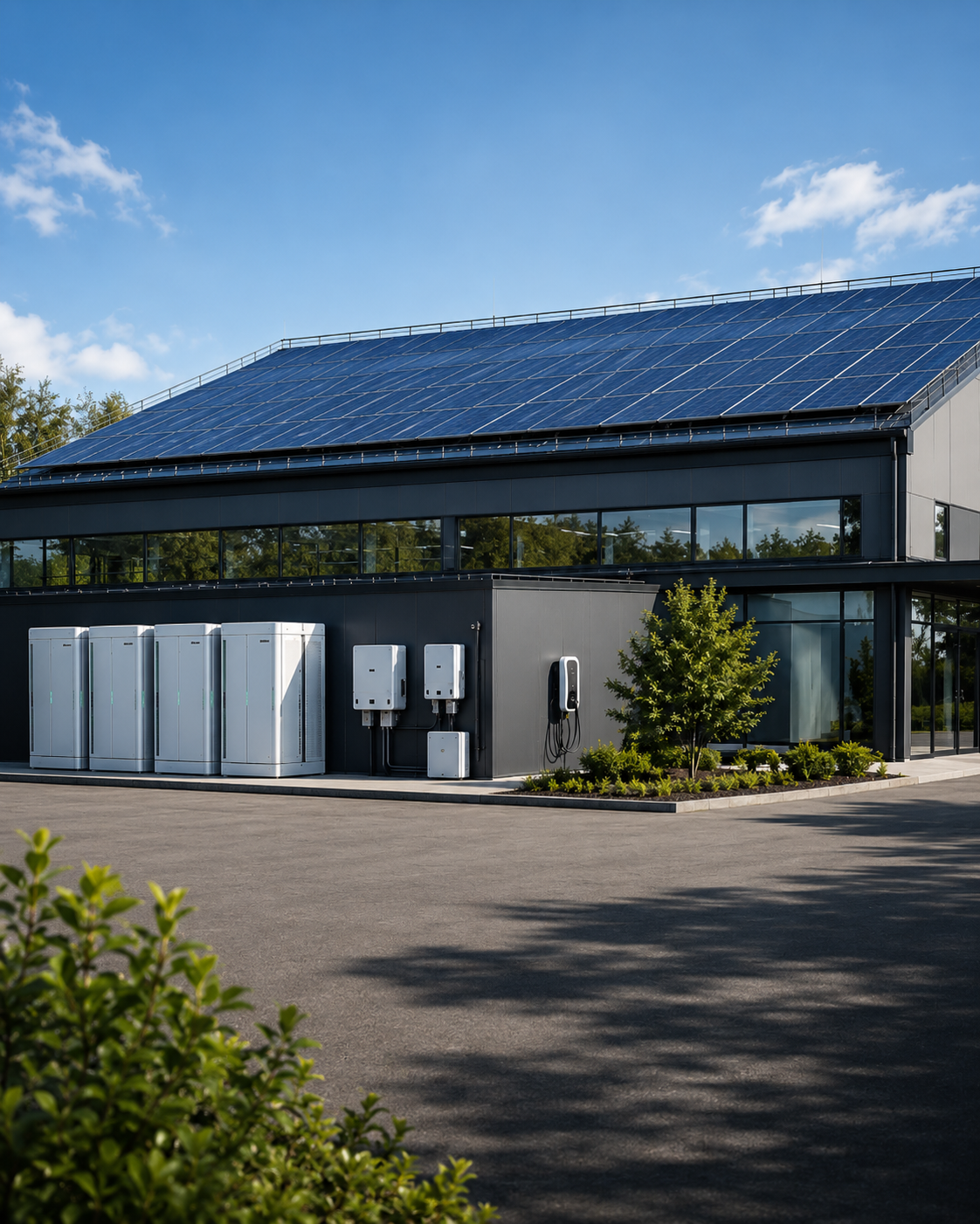 Gew. PV-Anlage, Batteriespeicher und Wallbox - Ecowatt Komplett
