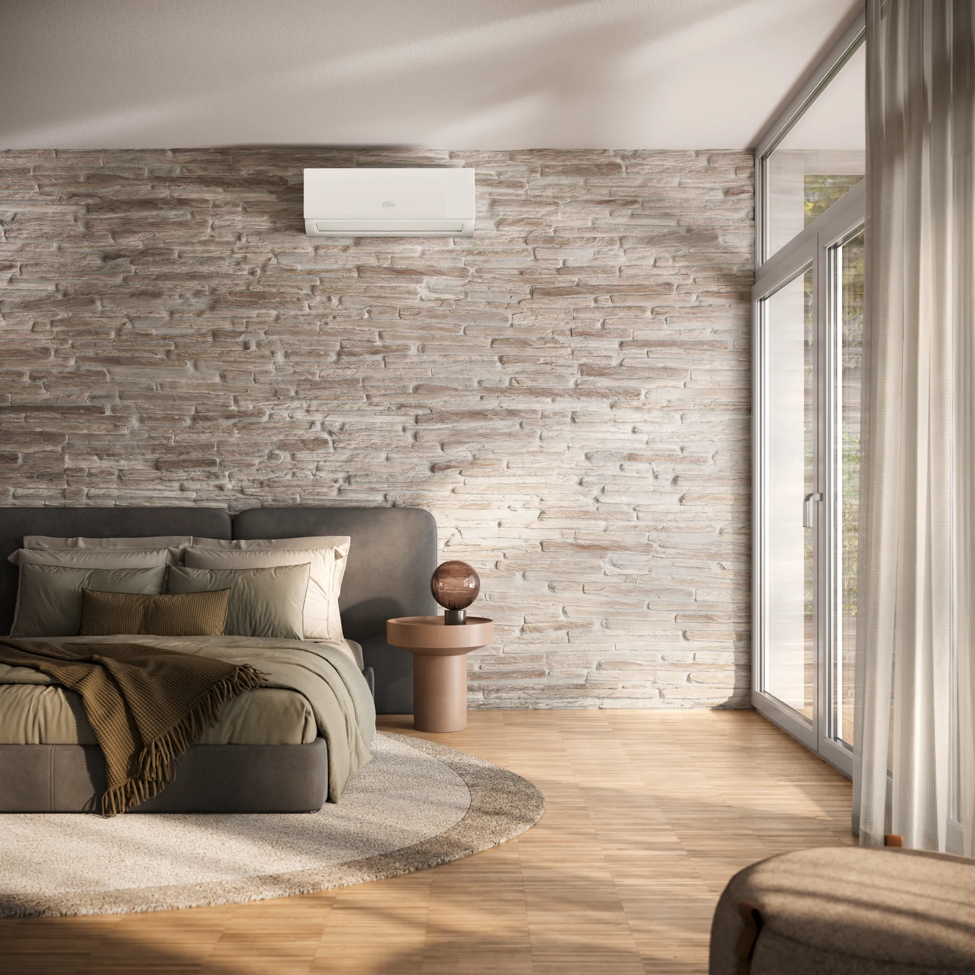 Premium Split-Klimaanlage im Wohnraum