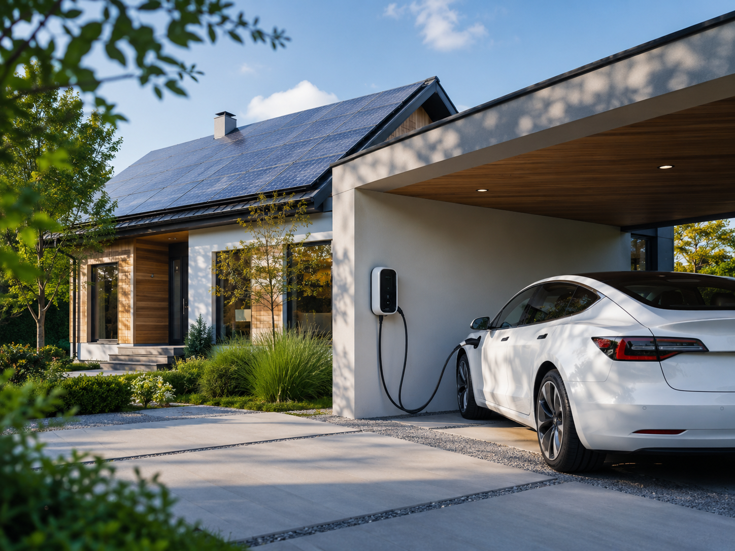 Die Ecowatt Wallbox mit PV-Anlage