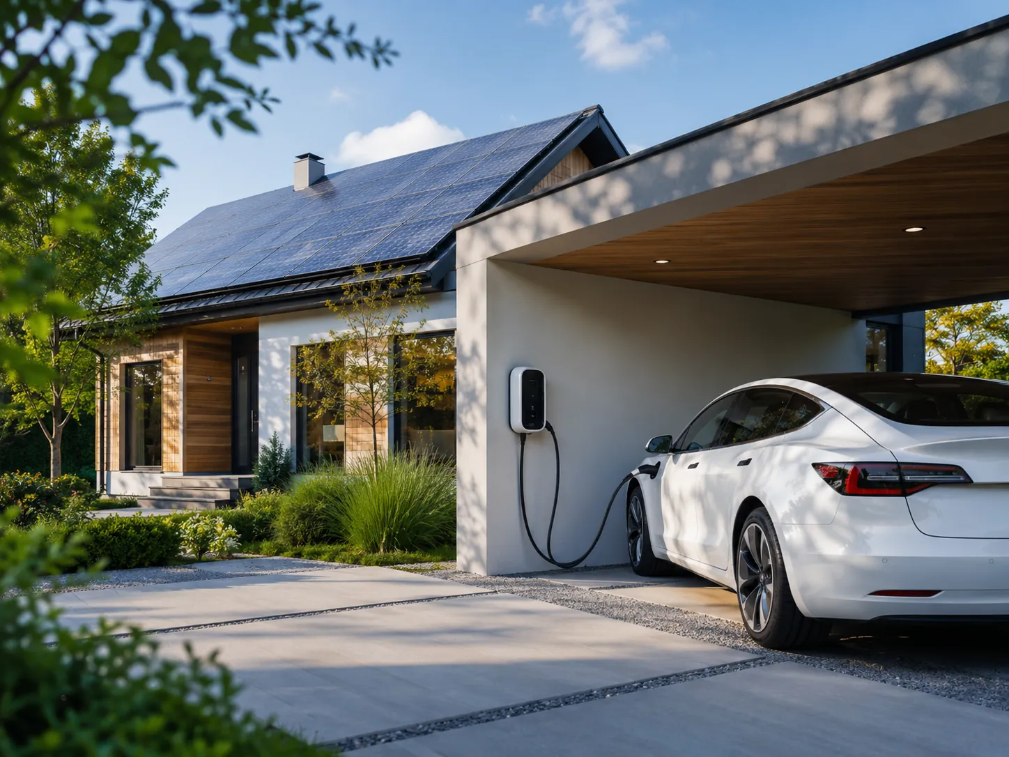 Die Ecowatt Wallbox mit PV-Anlage